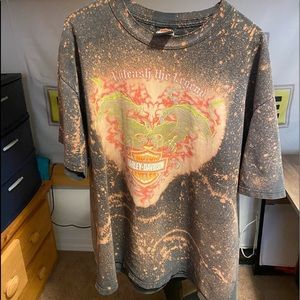 Vintage Bleach Dyed Harley Shirt